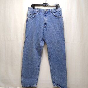Wrangler Jeans Men 36x30 Regular Fit Classic Heavy Duty Faded EUC A029-036 USA